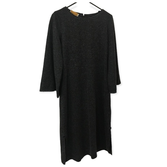 Vintage Ayres unlimited  lagenlook gray midi dress - Picture 1 of 14